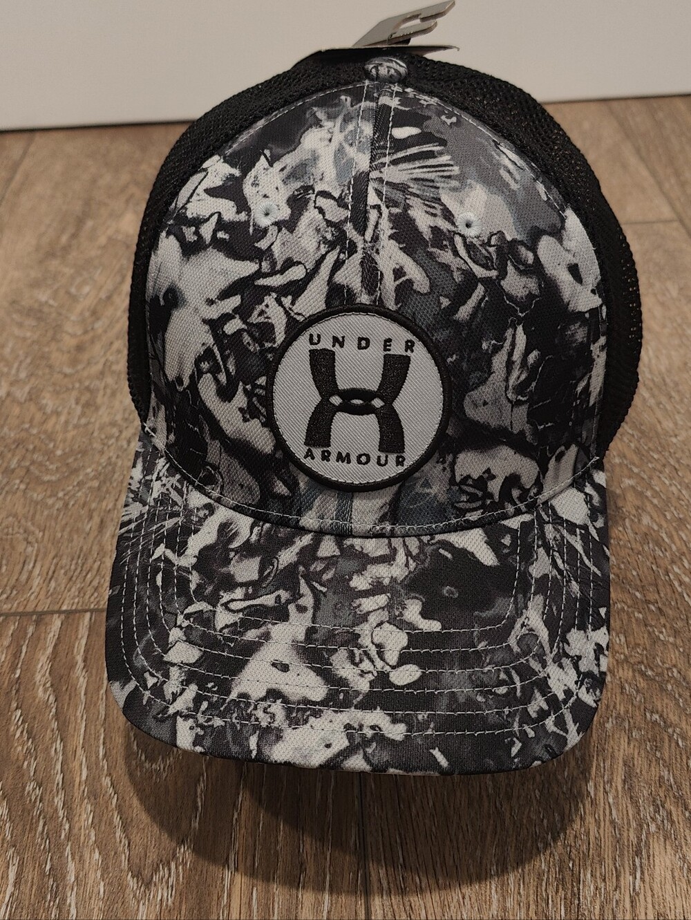Under Armour Black & Gray Marbled Trucker Hat